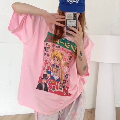 【早期お届け★数量限定】TV moon Tshirt/3カラー