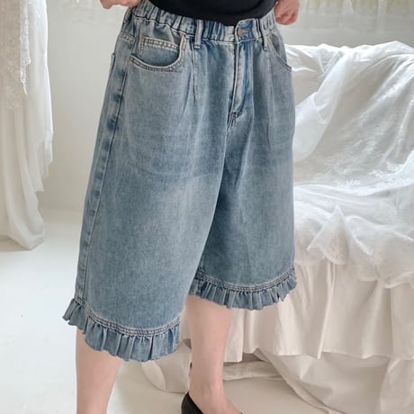 【数量限定】frilldenimpants