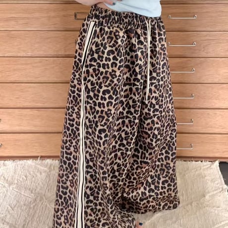 leopard long pants/ワンカラー