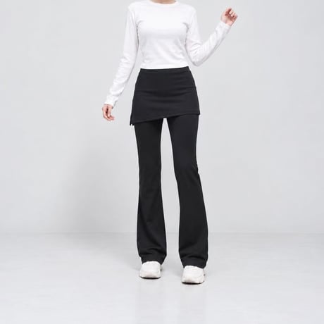 1089 Skirt Layered Flare Leggings⁠