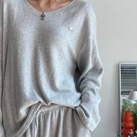 0990 🉐セットアップ🉐Soft V-Neck Relax Set-Up