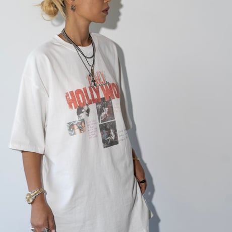 0987 Hollywood Graphic Over Tee/2カラー