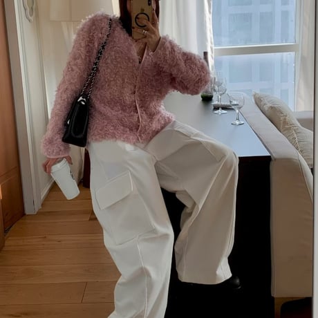 1090 Wide Corduroy Cargo Pants/3カラー