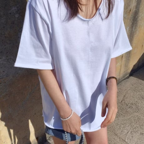 monotone Back Press tee/2カラー