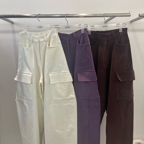 1090 Wide Corduroy Cargo Pants/3カラー