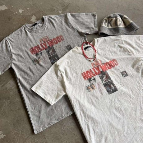0987 Hollywood Graphic Over Tee/2カラー