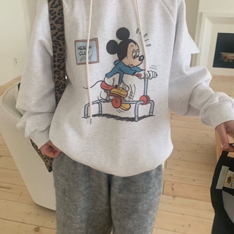1052 mickey hood切替color sweat／3カラー