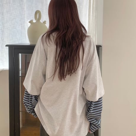 kitty border layered BIG TEE/2カラー