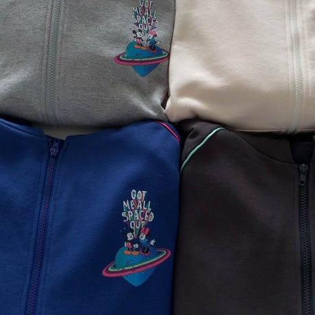 Disney SPACE BIG ZIP HOODIE/4カラー