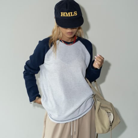 1002 color block raglan sleeve/2カラー