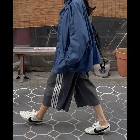 ピグメントVintage Side Line Wide Half Pants/3カラー