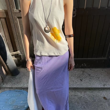 0908 【数量限定】❤eee❤リネン long skirt/パープルのみ