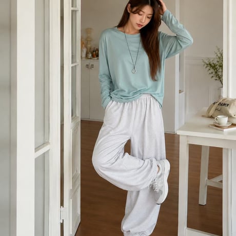 1007 Basic Soft Sweat Jogger pants/5カラー