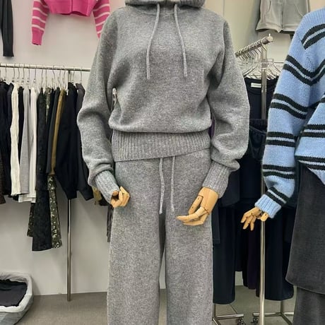 1091🉐Knit Hoodie and Pants Setup🉐/3カラー