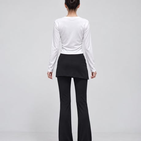 1089 Skirt Layered Flare Leggings⁠