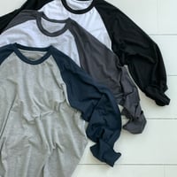 Raglan Bicolor Long Tee/3カラー