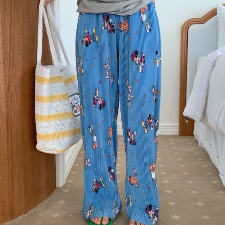 0933 pleats mickey pants/2カラー