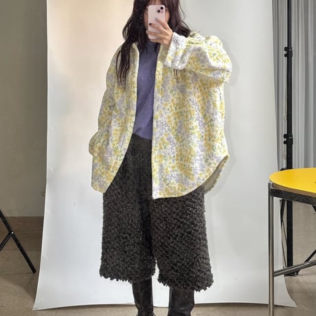 1083 Flower soft shirt jacket/2カラー