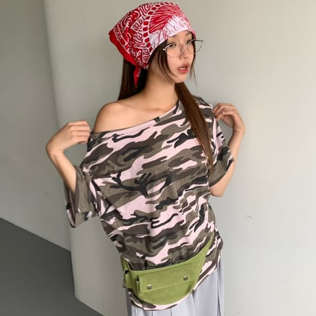 0942 camouflage over tee/4カラー