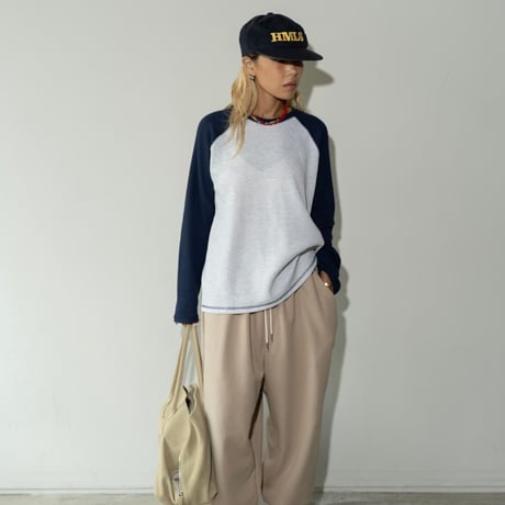 1002 color block raglan sleeve/2カラー