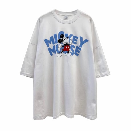 vintage logo mickey  over tee/3カラー