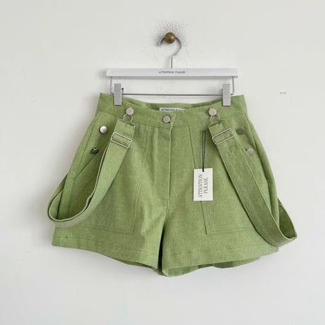 0922 Strap soft denim Shorts pants/3カラー