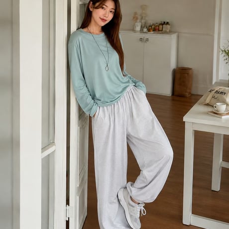 1007 Basic Soft Sweat Jogger pants/5カラー