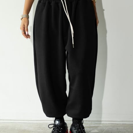 1003 Strap Hem Relax Jogger Pants/3カラー
