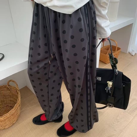 0997 dot line jogger pants/2カラー