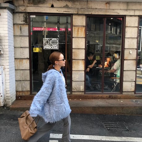 Wave Shaggy Hoodie BIG Cardigan/3カラー