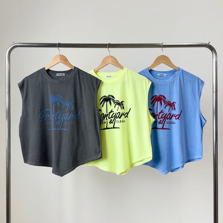 0905 french sleeve tank/3カラー
