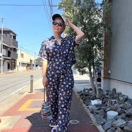 即納　0892 flower garden pants/3カラー