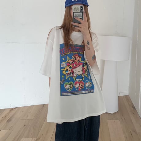 【即納★数量限定】Power-cat tshirt/2カラー