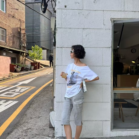 0960 graphic print tee/3カラー