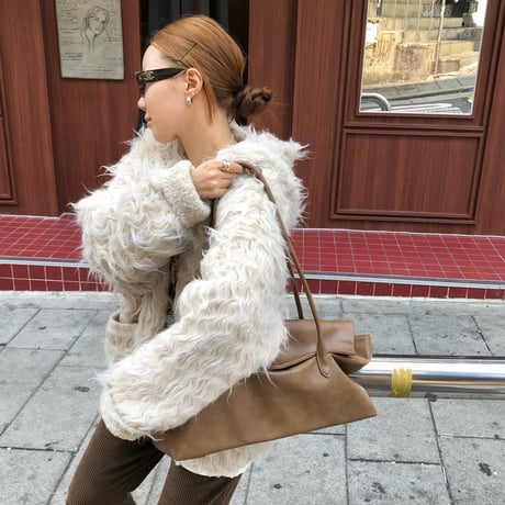Wave Shaggy Hoodie BIG Cardigan/3カラー