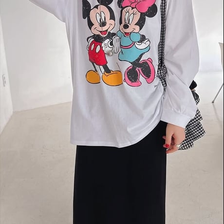 0989 Mickey & Minnie Long Sleeve/2カラー