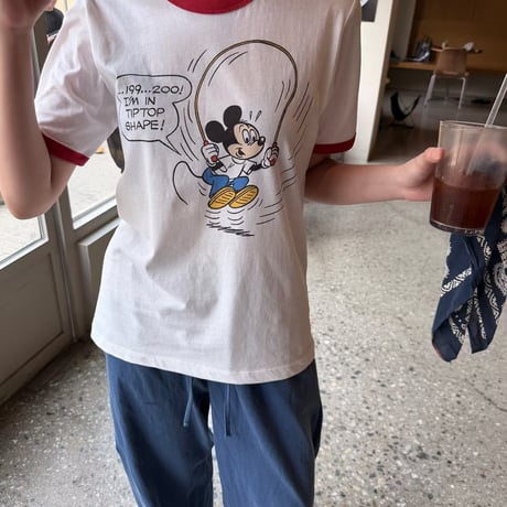0938 Jump Rope Mickey Ringer Tee/2カラー