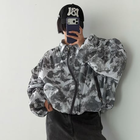 1064 Tie-Dye ZipUp Blouson/3カラー