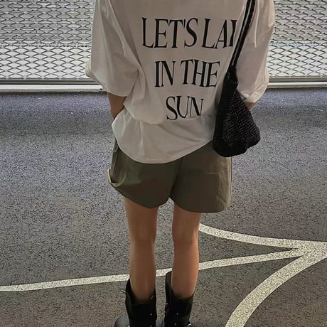 Back logo Pocket tee shirt/2カラー