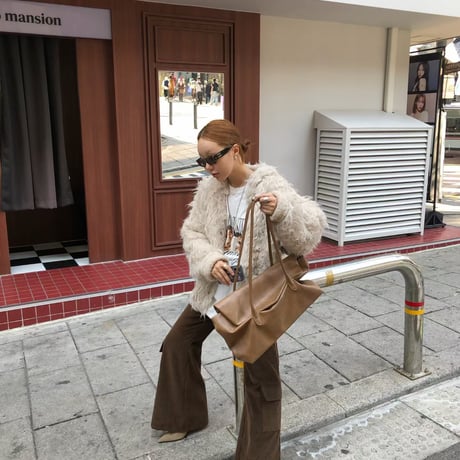 Wave Shaggy Hoodie BIG Cardigan/3カラー