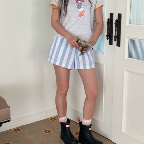 0928 Stripe mickey short pants/3カラー
