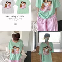 【数量限定】tea party teeシャツ/2カラー