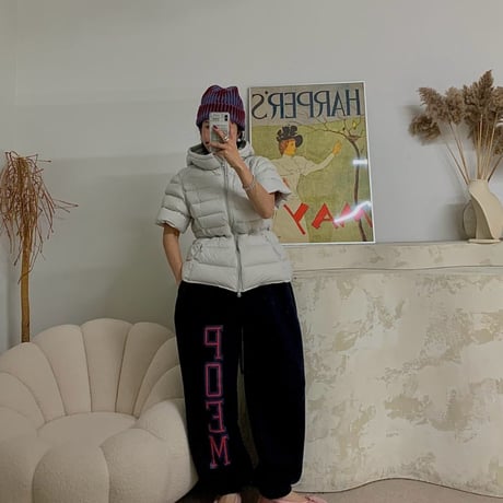 1073 POEMロゴ sweat wide pants/2カラー