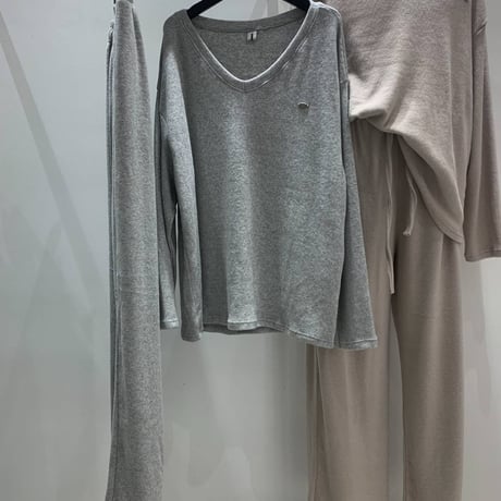 0990 🉐セットアップ🉐Soft V-Neck Relax Set-Up