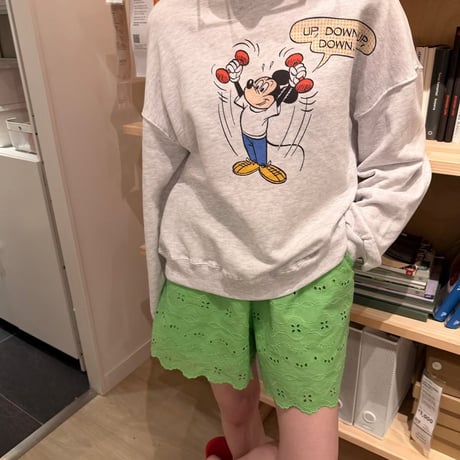 0963 ビンテージ風mickey light sweat/2カラー