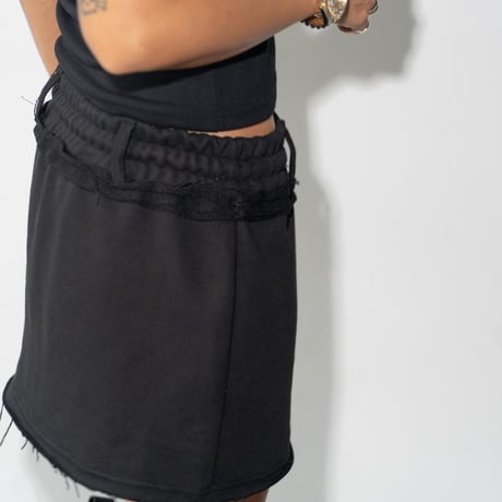 1004 Drawstring Layered Skirt/3カラー