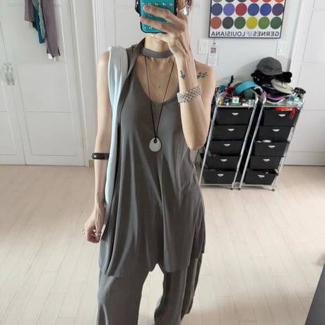 0906 【数量限定】❤eee❤strap design long tank/2カラー
