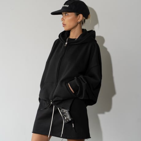 1001 Oversized Zip-Up Hoodie/3カラー