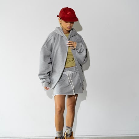 1001 Oversized Zip-Up Hoodie/3カラー