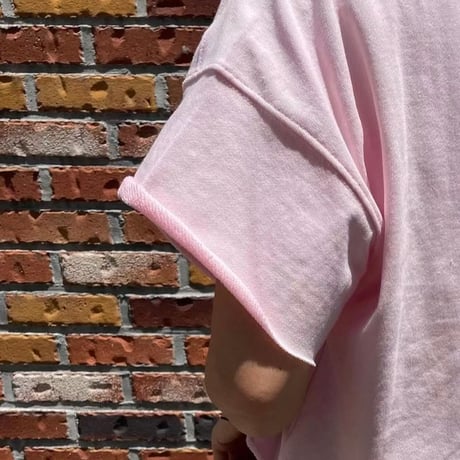 crop  stitch over light sweat/3カラー